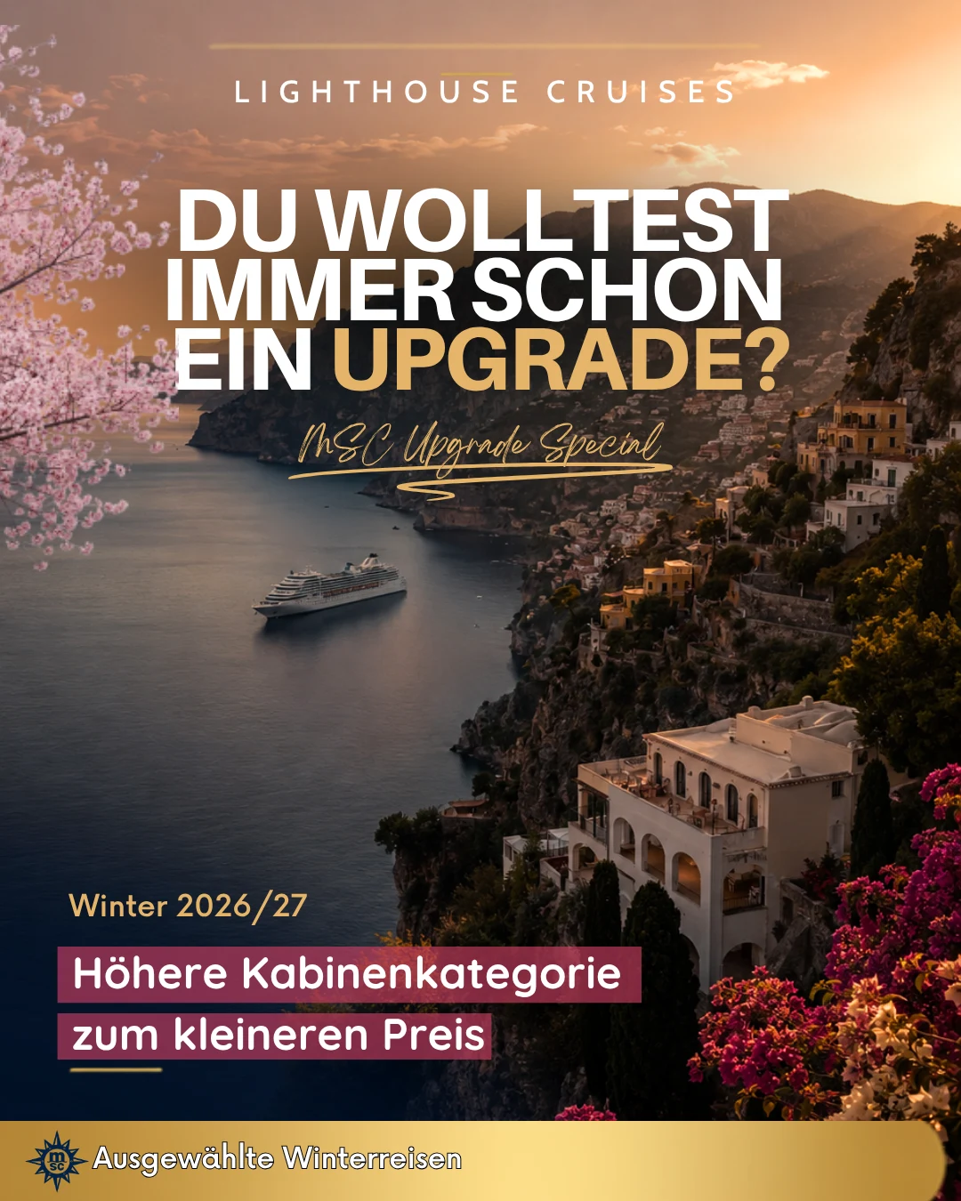 Werbegrafik für Lighthouse Cruises