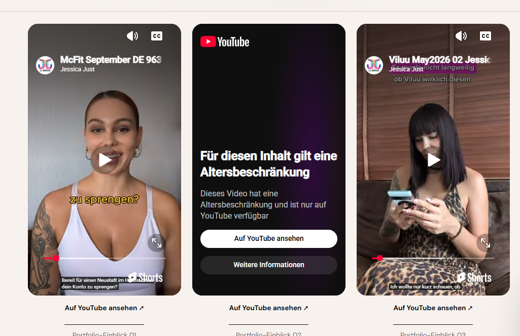 Von Jessica ausgewähltes Cover für UGC-Video 1